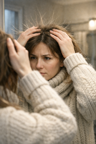 “겨울만 되면 머리가 뜬다?” 정전기 원인부터 루틴까지 한 번에 잡는 법